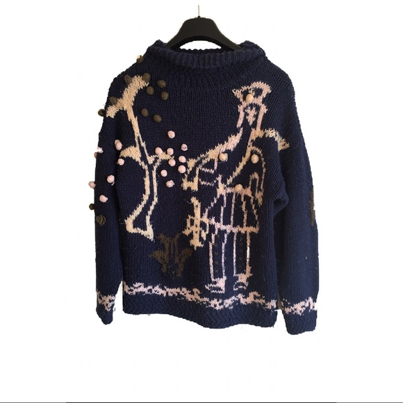 Outlander Large Pom Pom Knit Sweater - Picture 6 of 9